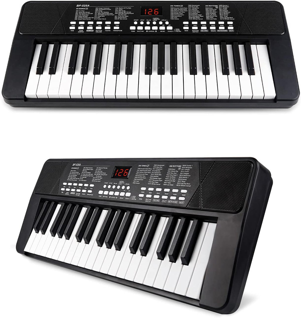Black Pack of 2 Portable Electronic Piano Keyboard R260