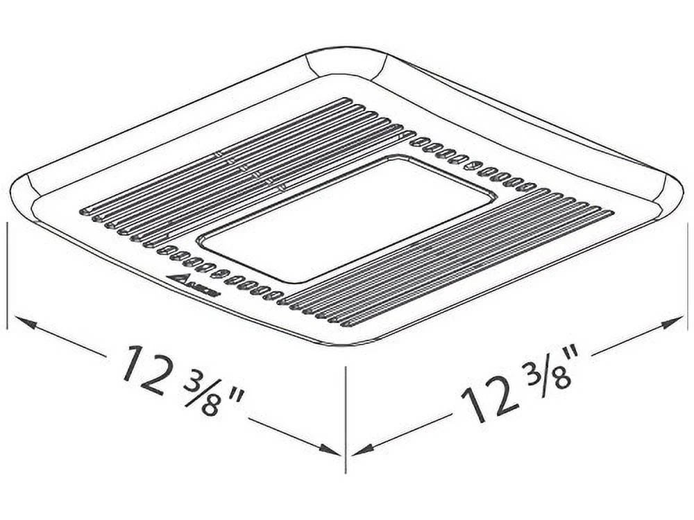 80/110 CFM Exhaust Bath Fan with Dimmable LED Light O662