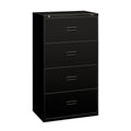 Black 4-Drawer Metal File Cabinet G27104