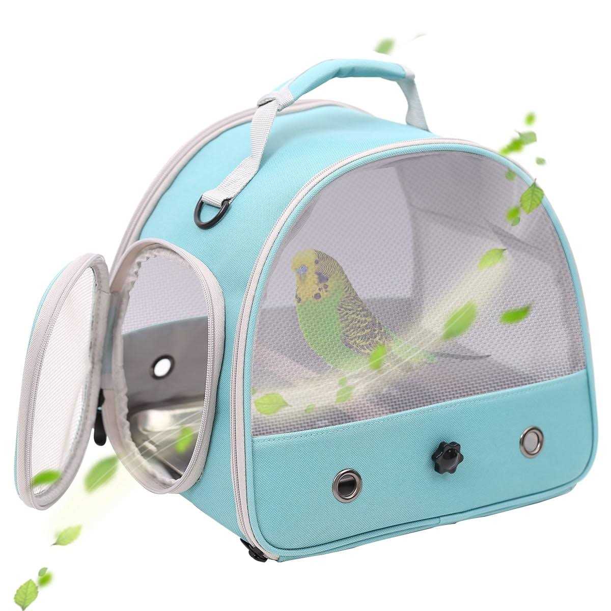Small Bird Cage with Standing Perch and Stainless Steel Tray T84016