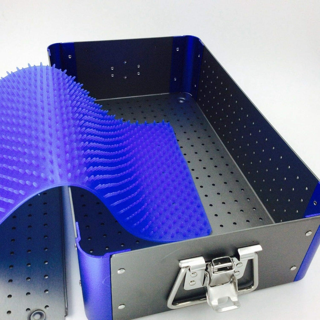 Surgical Instrument Sterilization Tray with Silicone Mat M479