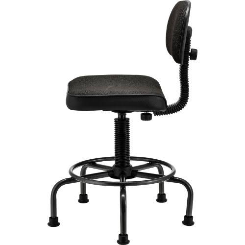 Fabric Desk Stool Black S864