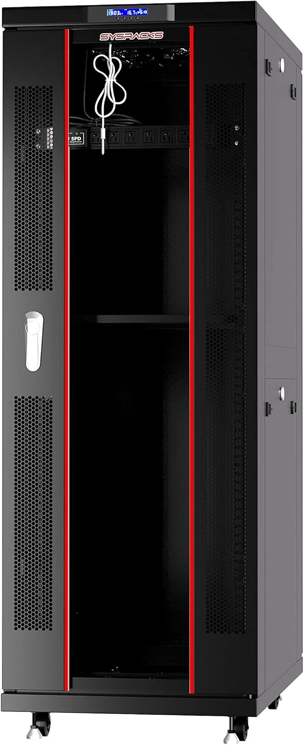 39 Inch Deep Server Cabinet on Wheels with 4 X Fans I1203