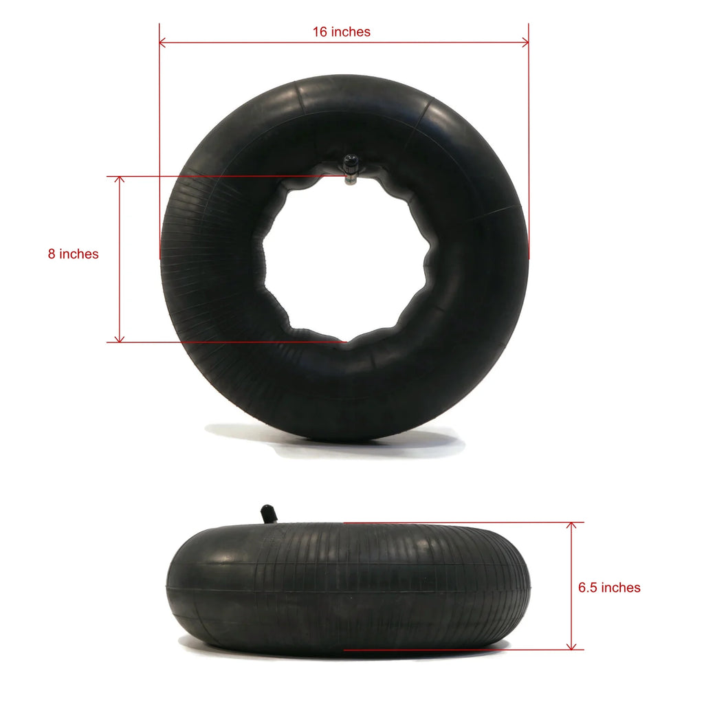 4 Tire Inner Tubes 16x6.50x8 TR13 Straight Valve Stem F30406