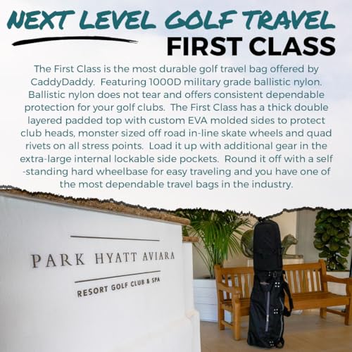 Padded Golf Club Travel Cover with Wheels Q159821