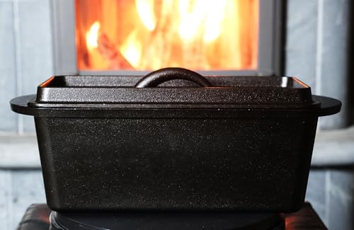 Pre-Seasoned Cast Iron Bread Pan with Lid J930825
