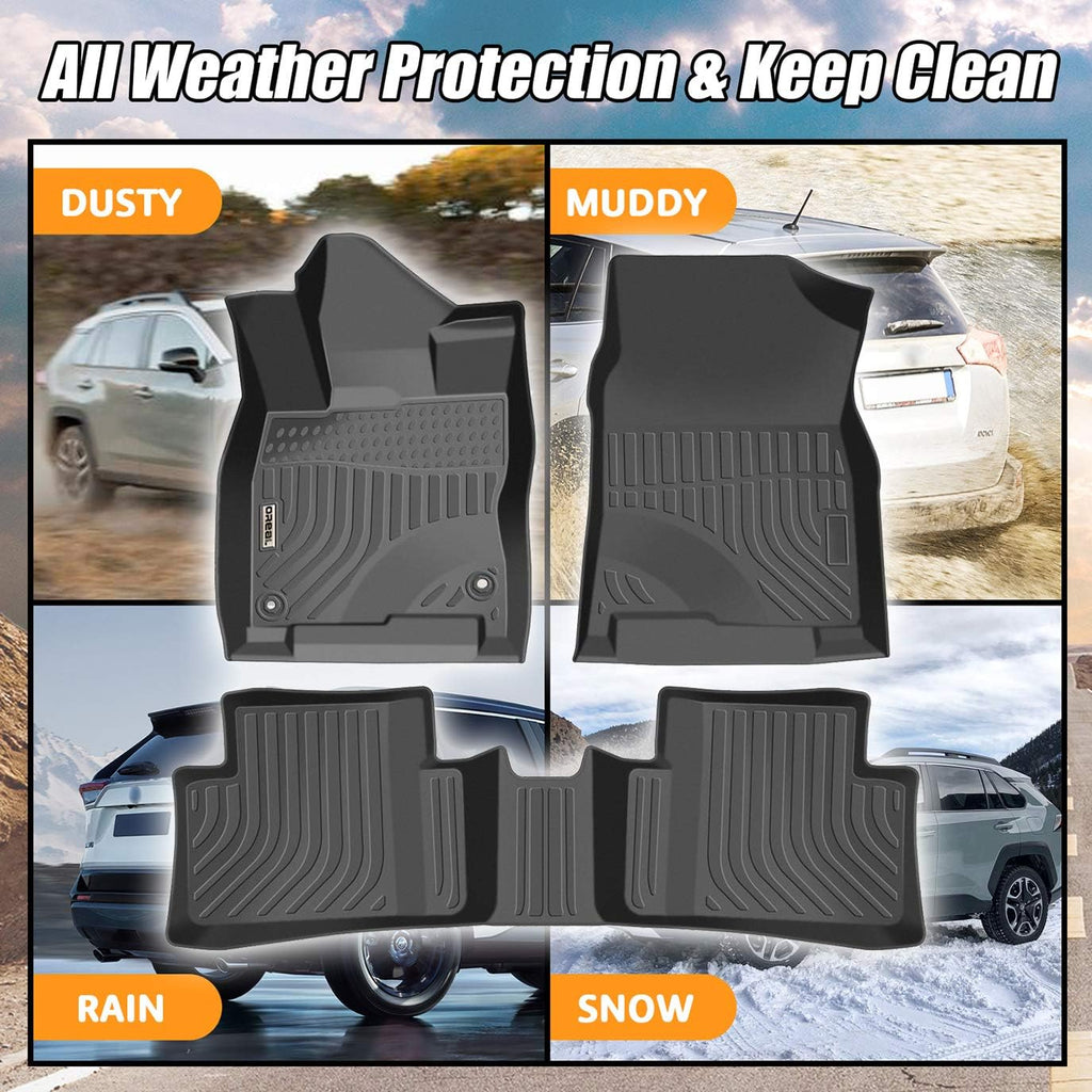Black Floor Mats Liners for Honda Civic Sedan 2016-2021 C41419