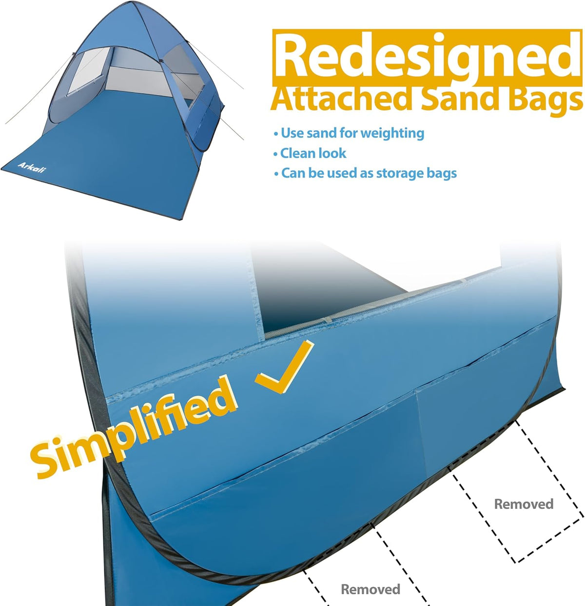 Blue UPF 50+ Pop Up Sun Shelter Z32506