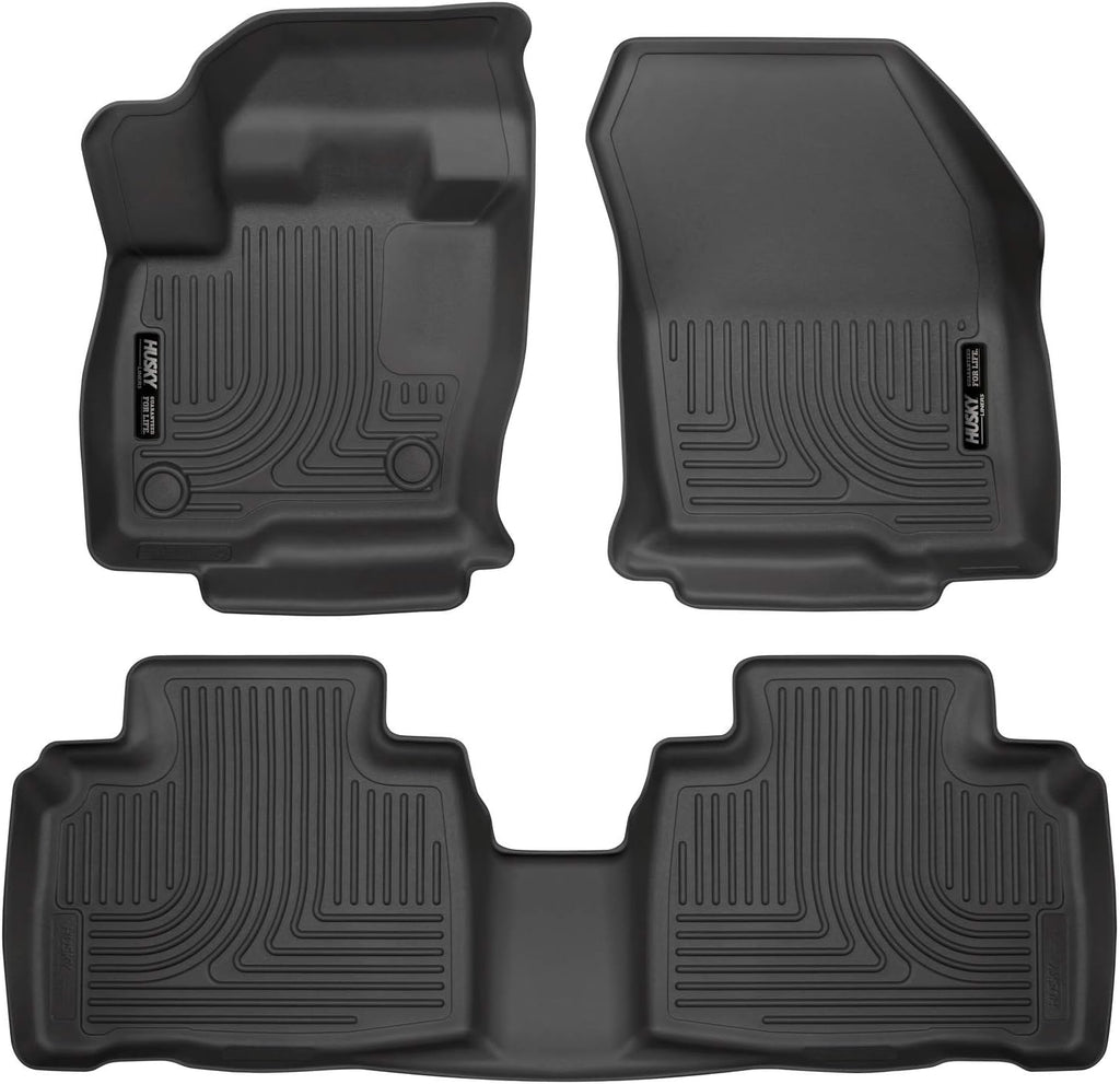 Black Front & 2nd Seat Floor Liners 3 Pcs S7317
