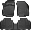 Black Front & 2nd Seat Floor Liners 3 Pcs S7317