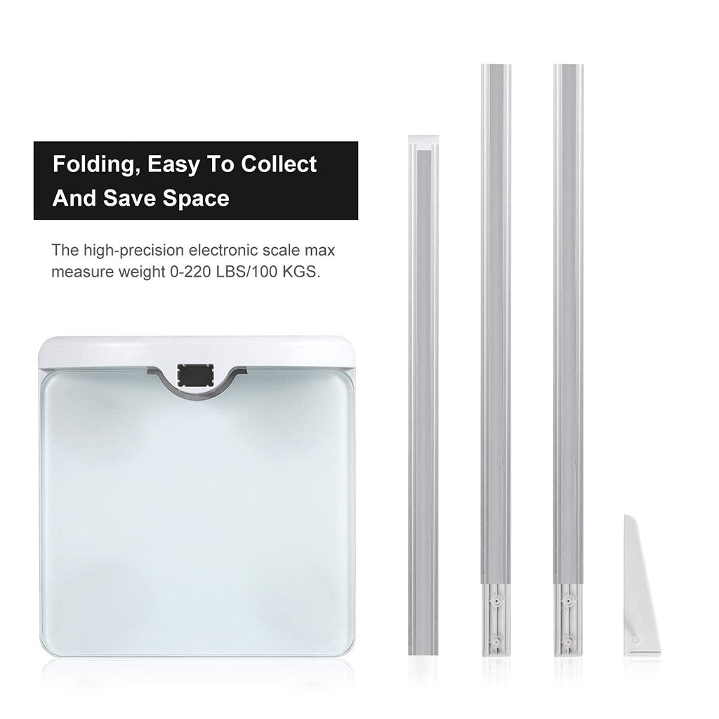 Digital Scale 2-in-1 200cm & 200lb Height Measurement Scale with Height Rod A64153