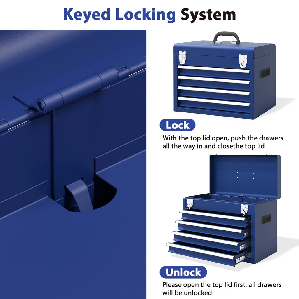 5 Drawer Mechanic Tool Chest with Wheels Rolling Tool Box Cabinet G42109