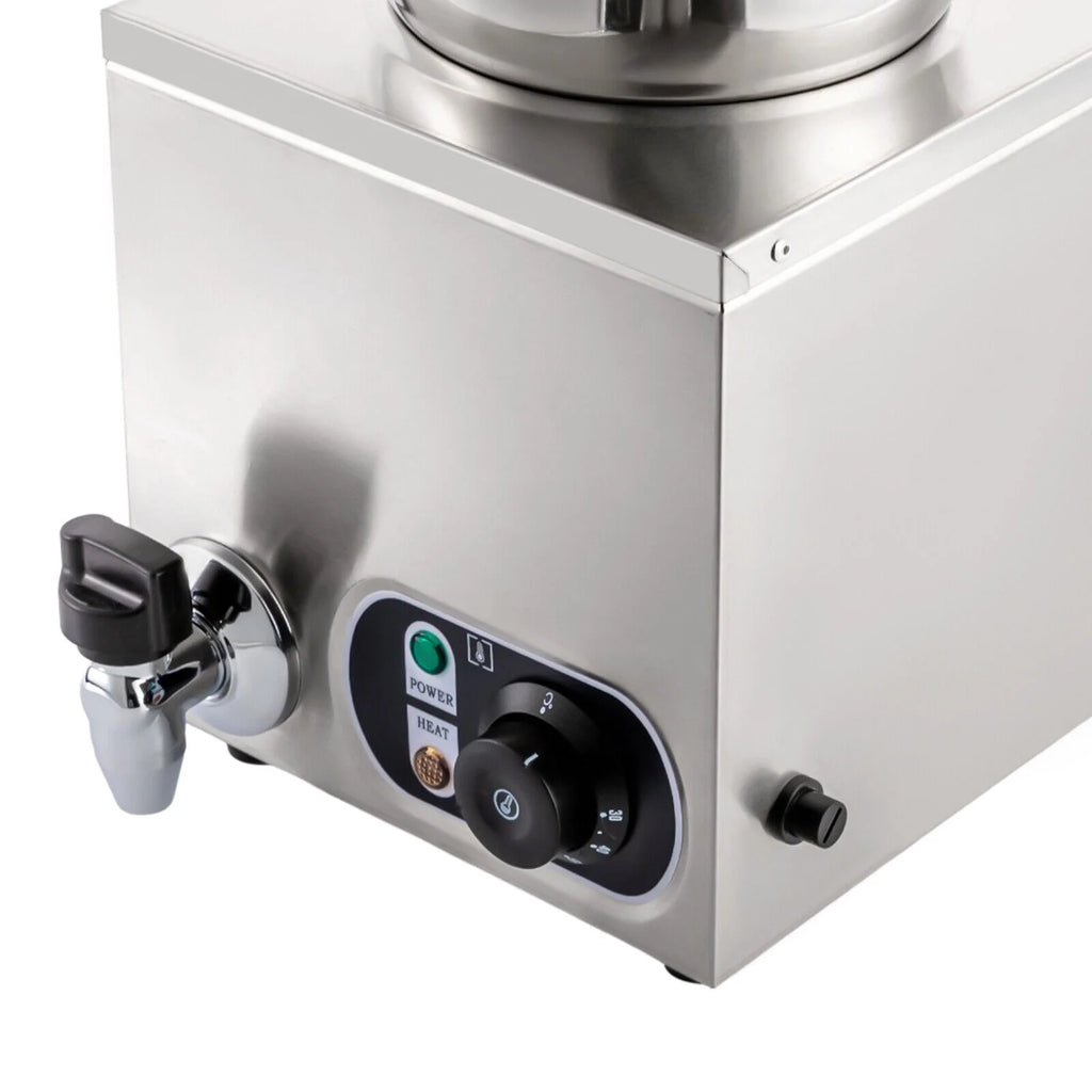 Commercial Soup Warmer Electric Food Warmer, Stainless Steel Countertop Soup Pot with Tap T795