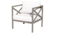 White Aluminum Club Chair Y2764