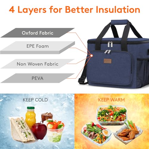 Black Insulated Lunch Bag I633