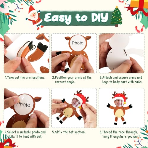 28 Pack Christmas Photo Frames Paper Crafts V158546