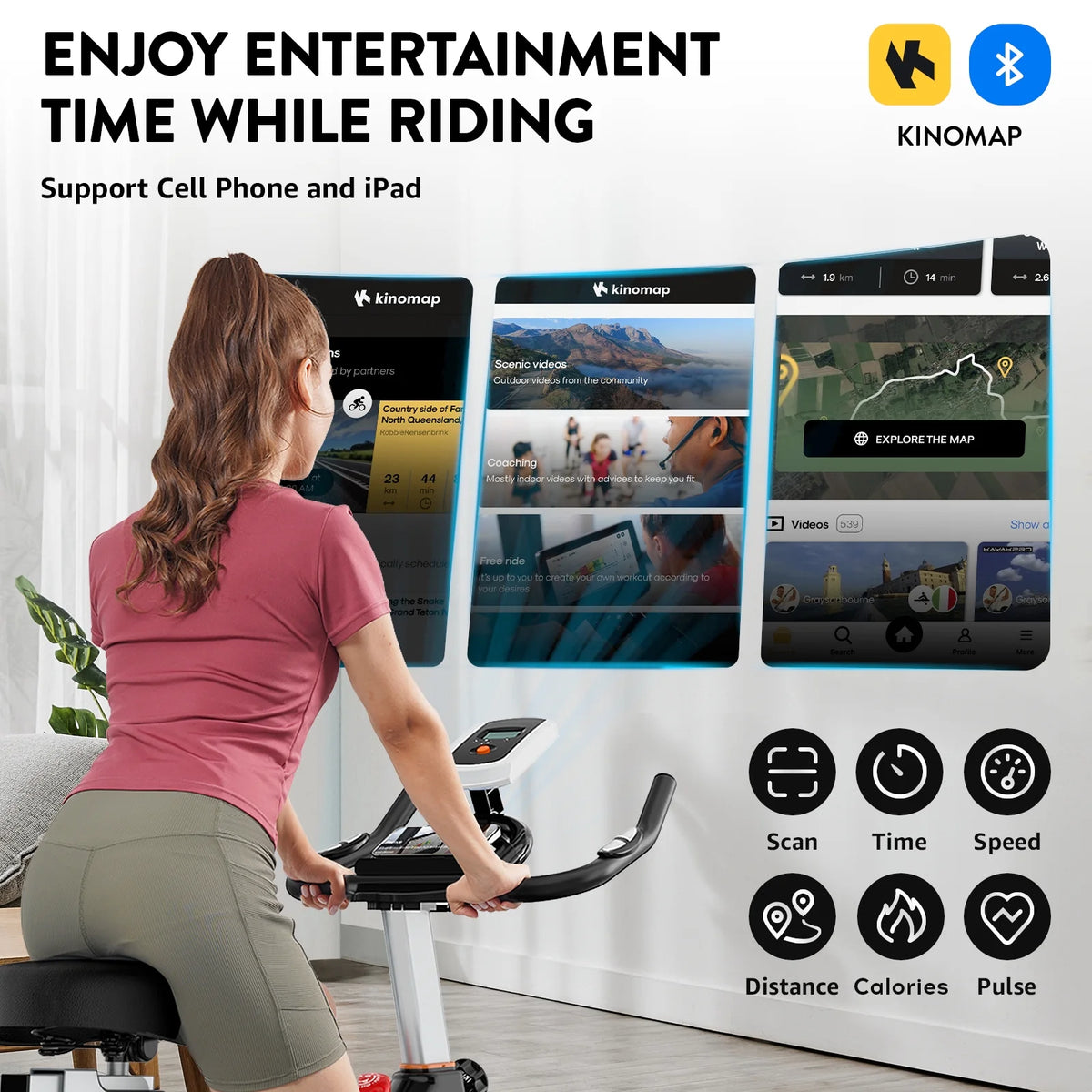 Indoor Cycling Bike Stationary Magnetic Resistance 35lbs B524725