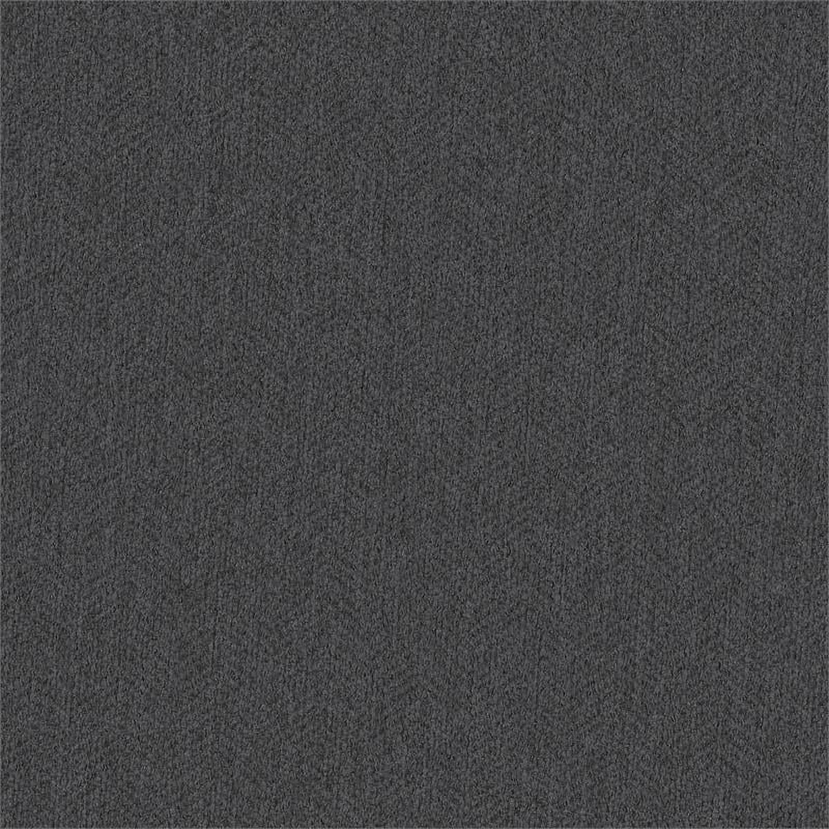 Charcoal Gray Herringbone Fabric L Shaped Sectional G765