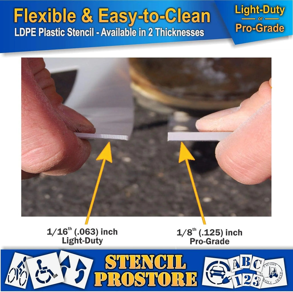 Eye Protection Floor Marking Stencil 24 Inch L3933