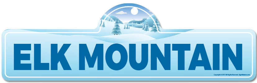 Street Sign for Ski Lodge Cabin H794878