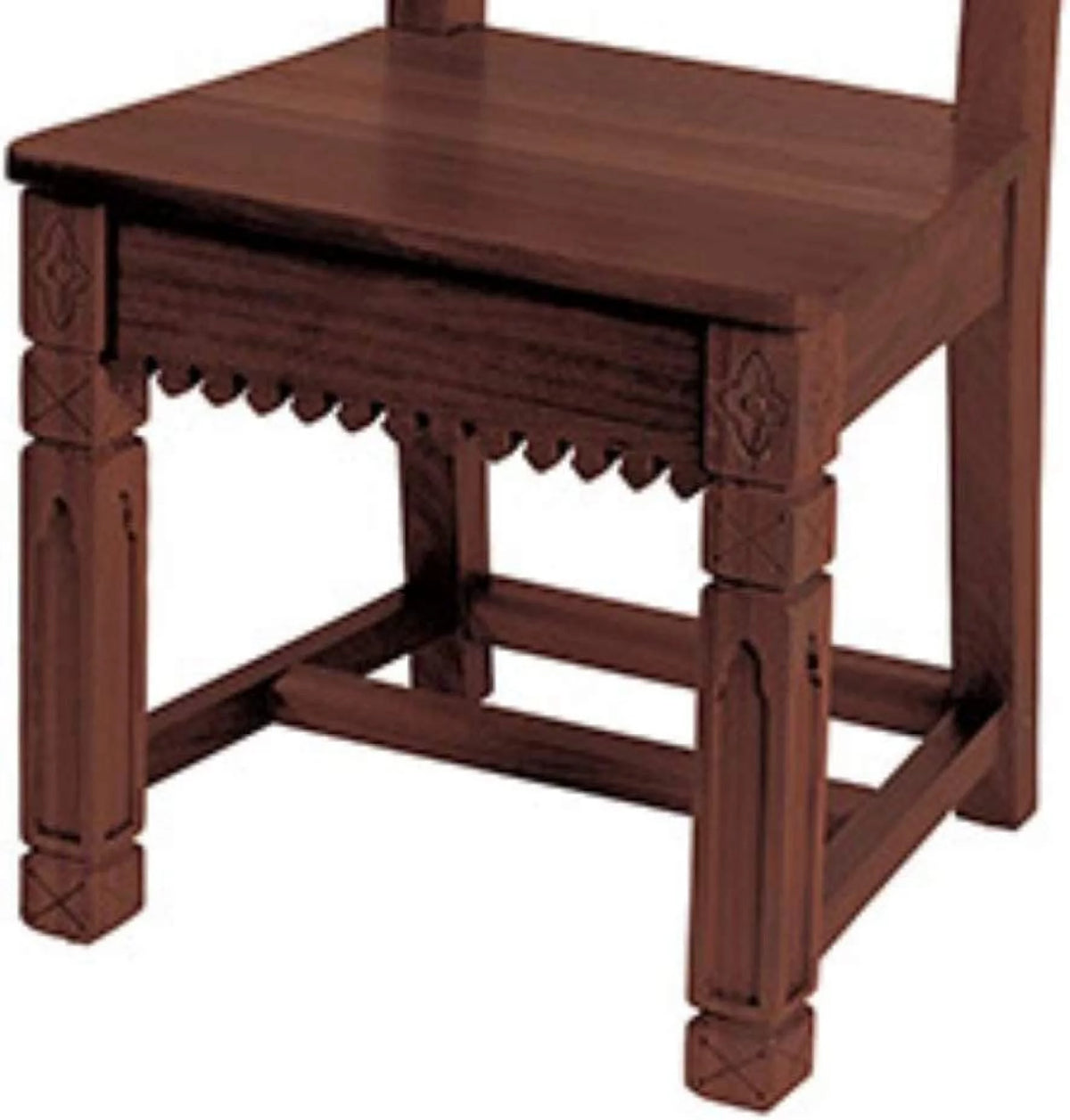 Gothic Side Chair - Walnut D812