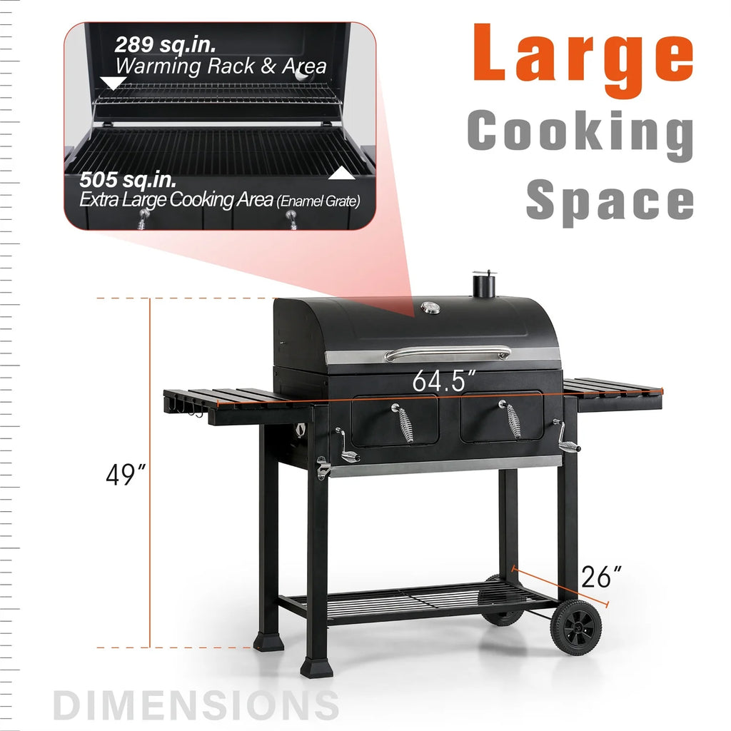 Charcoal Grill Extra Large Portable BBQ Grill X6132