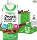 Organic Nutritional Shake, Creamy Chocolate Fudge, 16g Whey Protein, 11 Fl Oz, Pack of 12 T16276