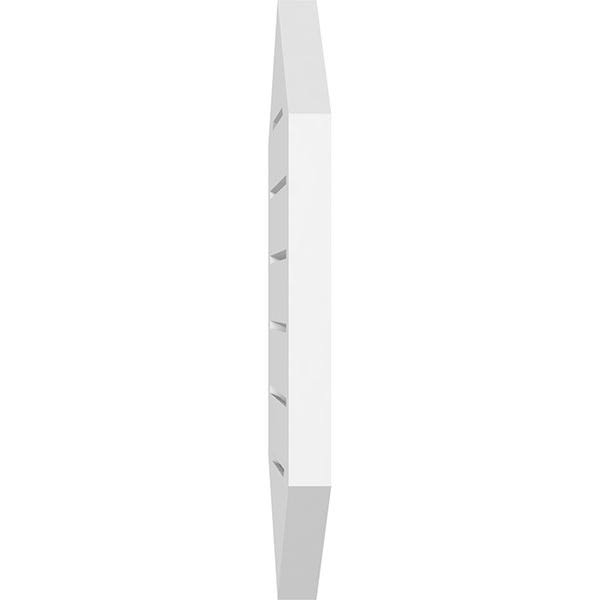 Vertical Peaked Surface Mount PVC Gable Vent O22320
