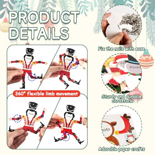 28 Pack Christmas Photo Frames Paper Crafts V158546