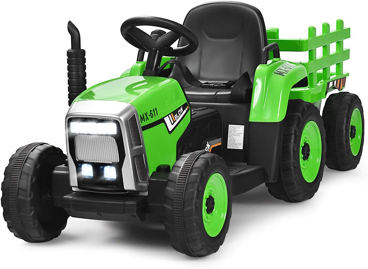 12V Battery Powered Ride on Tractor with Trailer G227