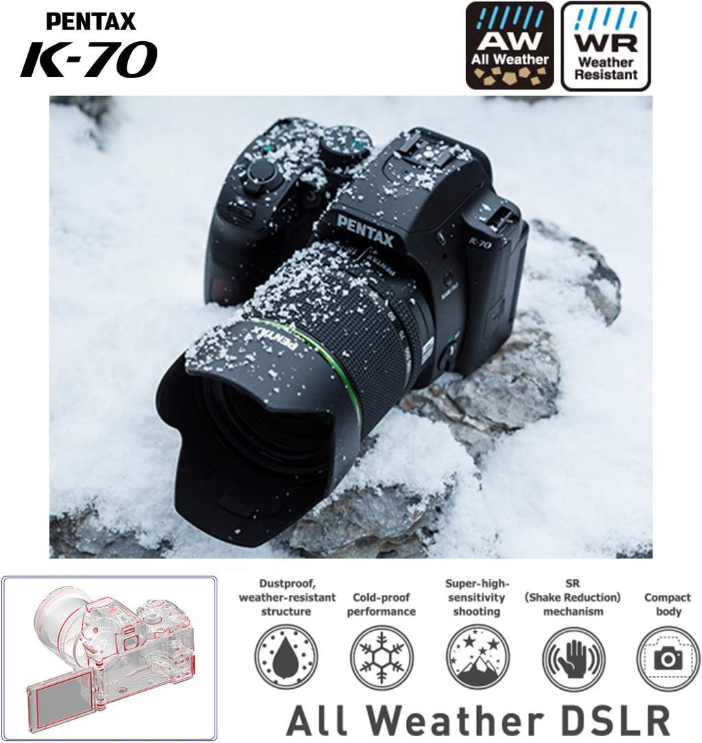 Weather-Sealed DSLR Camera with 18-135mm Lens X1967