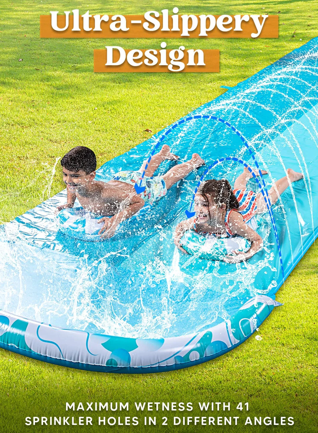 Water Slides with 2 Boogie Boards E950406