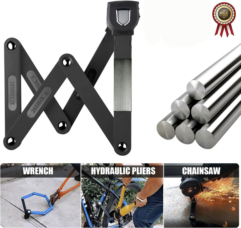 Compact Folding Bike Lock Pack of 2 X954561