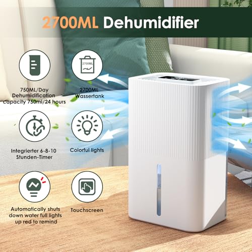 Portable Home Dehumidifier 91 OZ Tank White U171