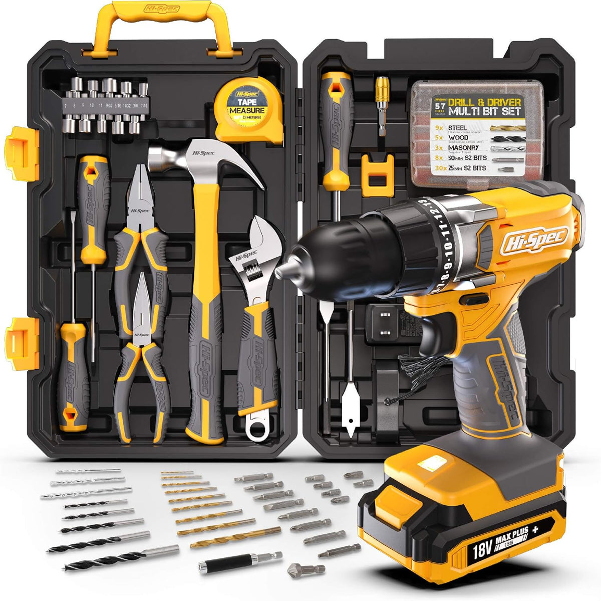 81 Piece Pink Tool Set with Power Drill Driver R734