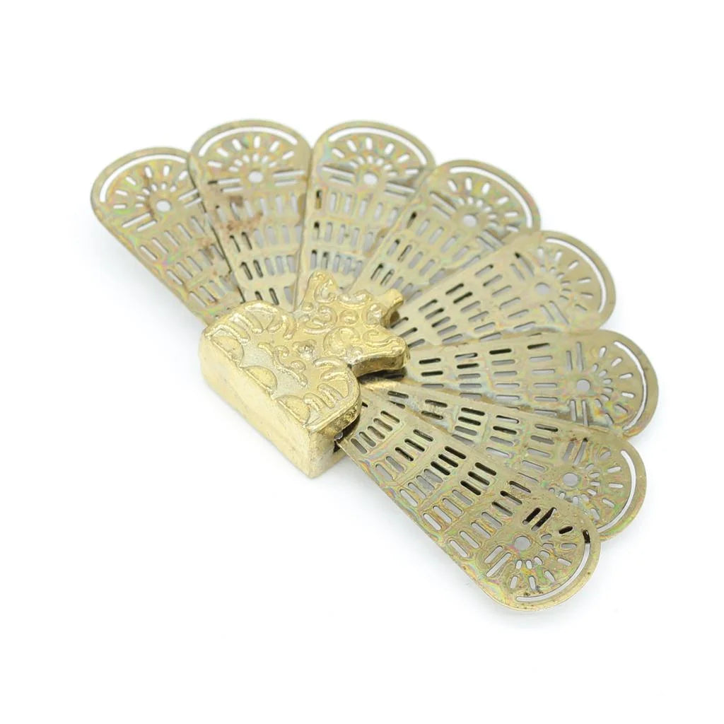 Miniature Metal Fireplace Fan For 1/12 Scale Dollhouse Accessory J874443