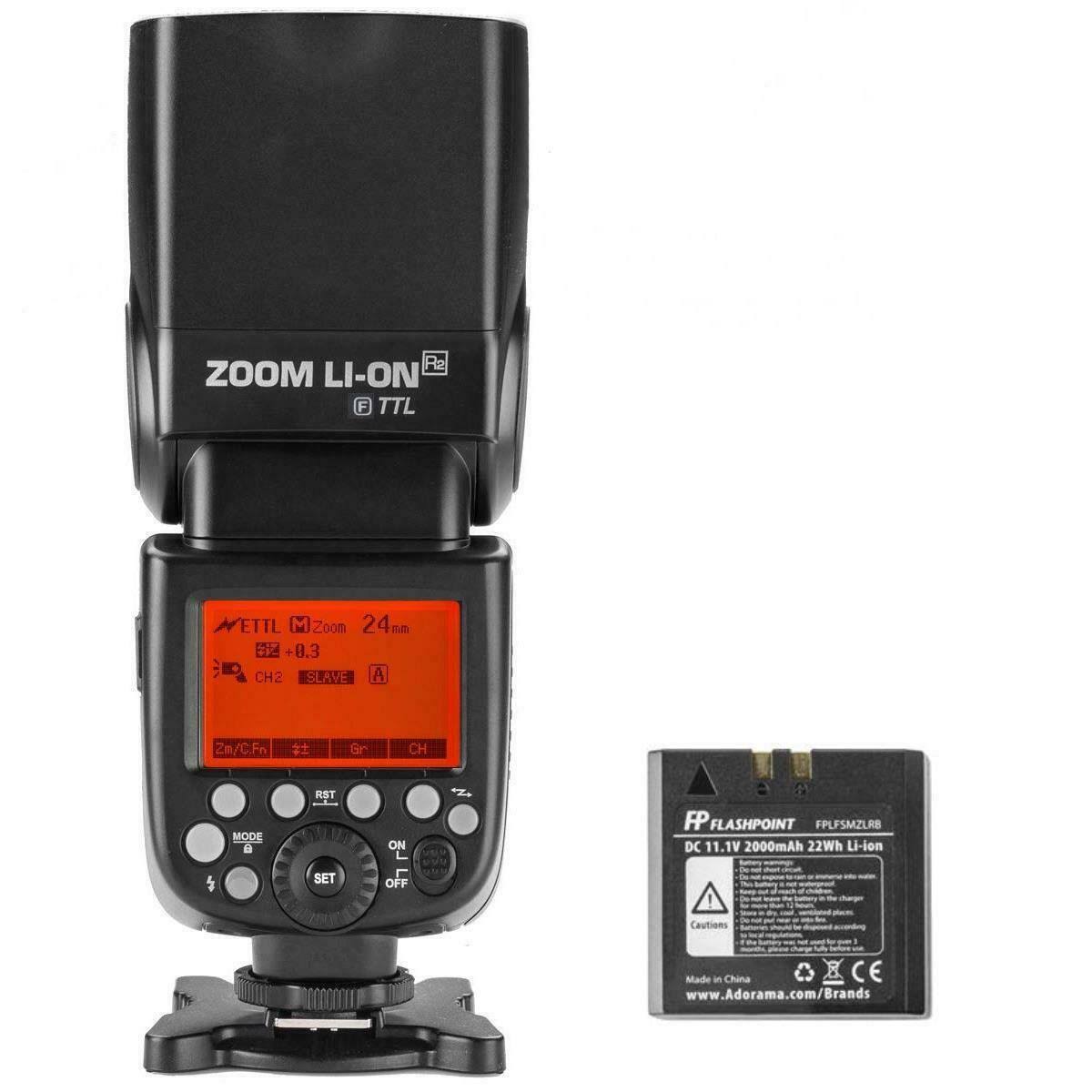 Zoom Li-ion R2 TTL On-Camera Flash Speedlight for Fuji K4978