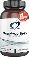 Omega-3 Fish Oil Supplement 1600mg EPA/DHA 60 Softgels O8397