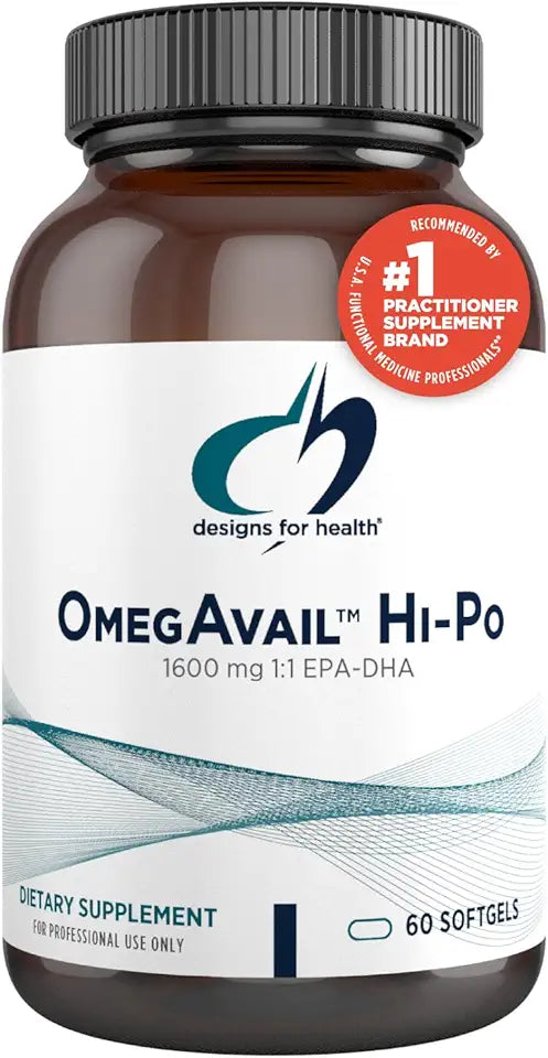 Omega-3 Fish Oil Supplement 1600mg EPA/DHA 60 Softgels O8397