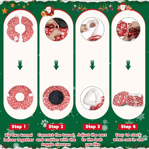 Cat Tunnel Bed Christmas Tree Skirt for Indoor Cats N915769