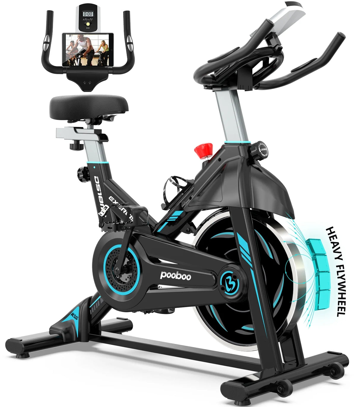Indoor Cycling Bike Magnetic Stationary Exercise Bike 40lbs Flywheel A433