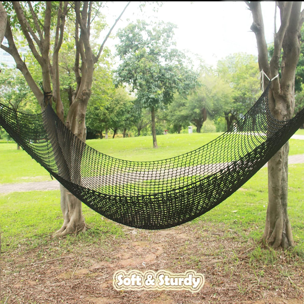 Climbing Cargo Net Double Layers Polyester Net Bridge for Treehouse W4086