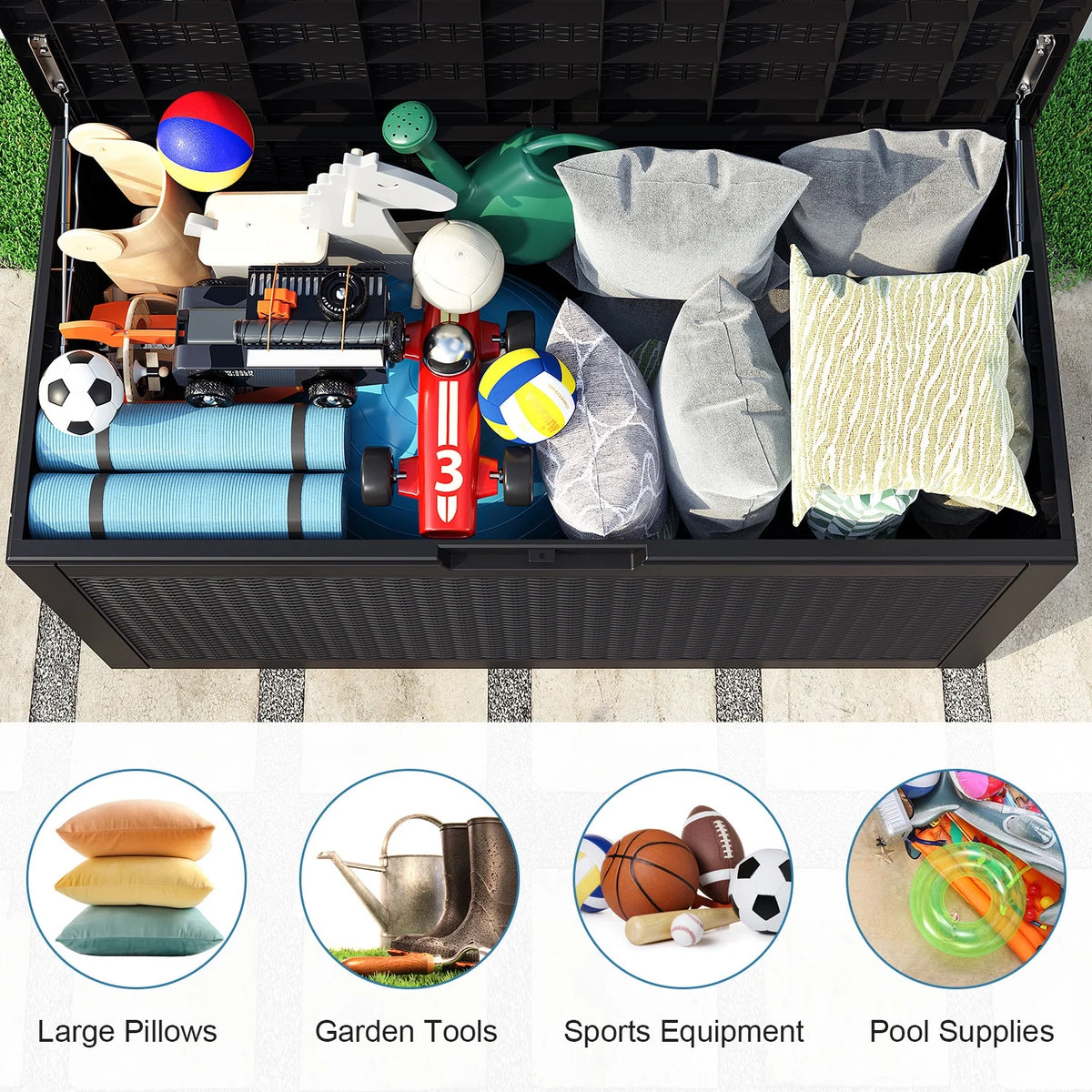 100 Gallon Waterproof Outdoor Storage Box G1193