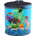 1.5-Gallon Fish Tank with LED Lighting and Power Filter U3691