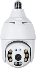 2K 3.0MP Wireless PTZ Security Camera with E27 Light Bulb Connector, Pack of 2 S43583