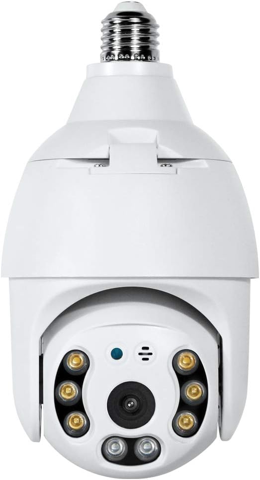 2K 3.0MP Wireless PTZ Security Camera with E27 Light Bulb Connector, Pack of 2 S43583