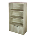 3 Tier Wood Bookcase with Doors F18200