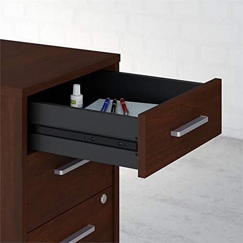 3 Drawer Mobile File Cabinet in Century Walnut T49843