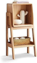 Solid Oak Wood 2 Tier End Table T30293