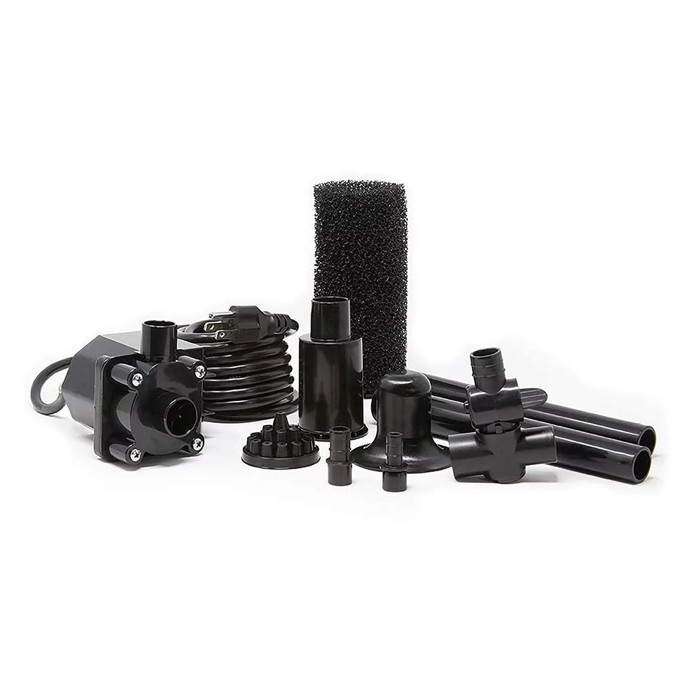 500 GPH 38 Watt Submersible Pond Pump with Filter Kit G395